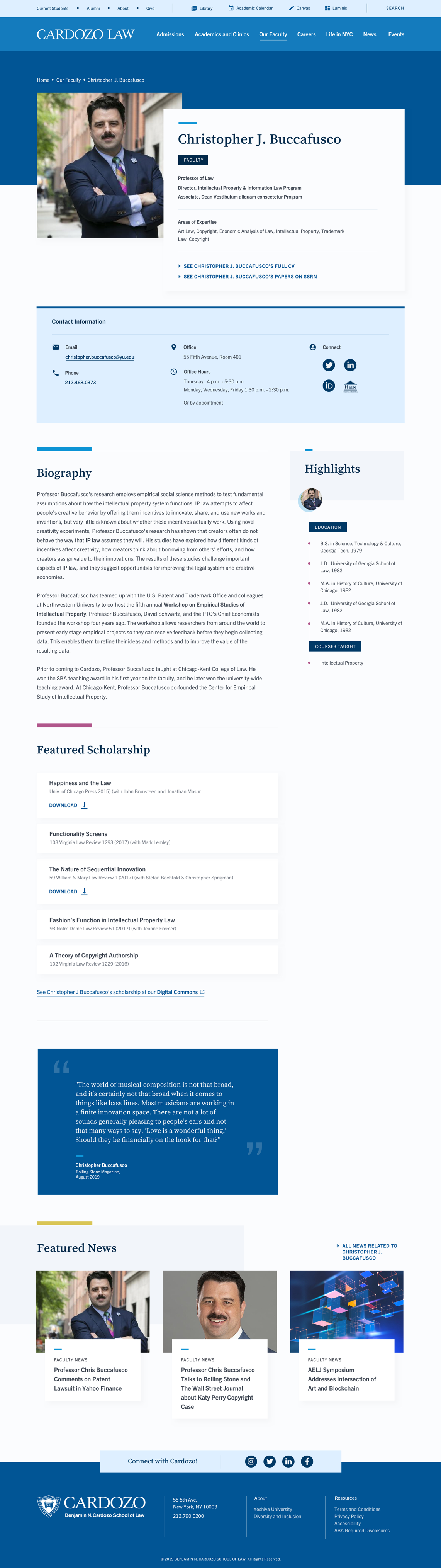 04 Right Cardozo Law Website Faculty Detail