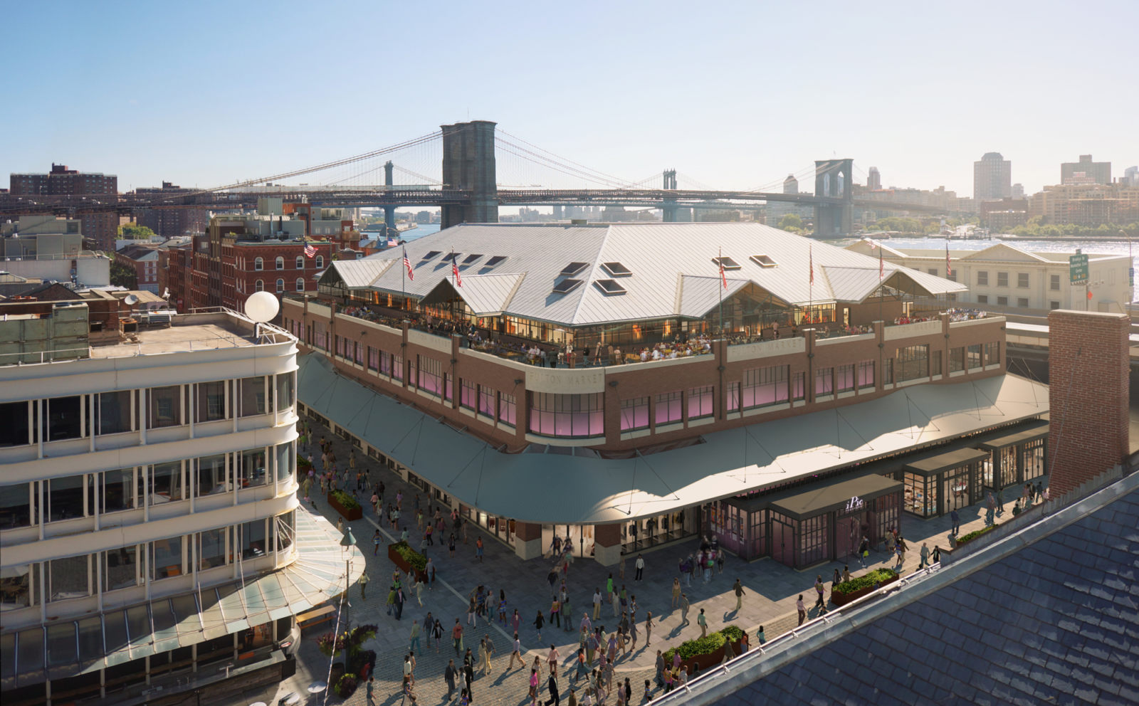 South Street Seaport Building Aerial